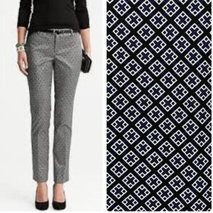 NWOT Katherine Barclay cross slim ankle trousers 8